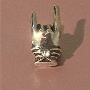 Rock on Pandora Charm